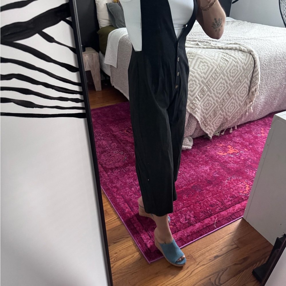 Sienna Sky Black Jumpsuit with Button Detail - Picture 4 of 4